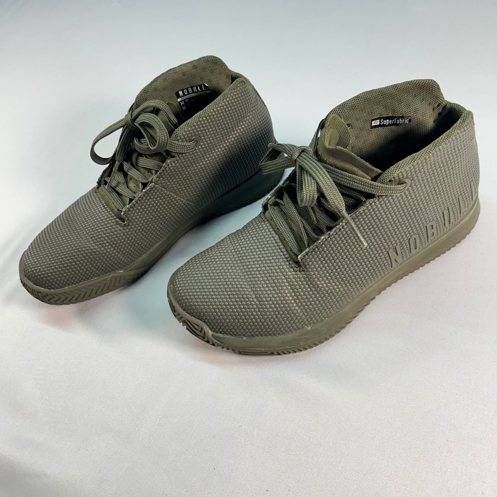 NOBULL High-Top Trainer Army Green SuperFabric Mens‎ 5 Womens 6.5 Cross Training